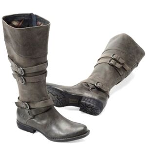 Born Odom Boots Peltro Grey Women's 7